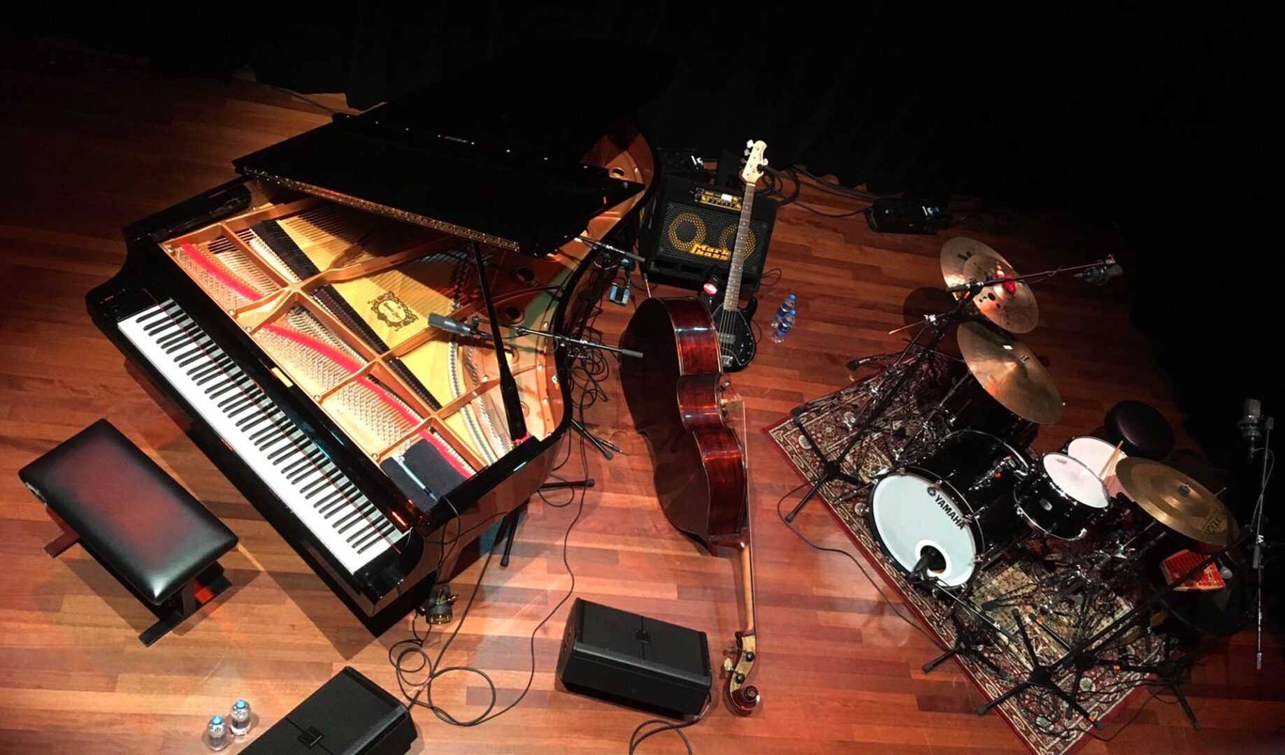 Music Instruments on a Stage